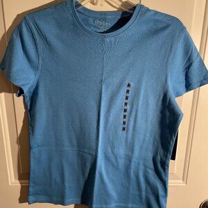 Ladies Sonoma lifestyle short sleeve light blue shirt size medium NWT